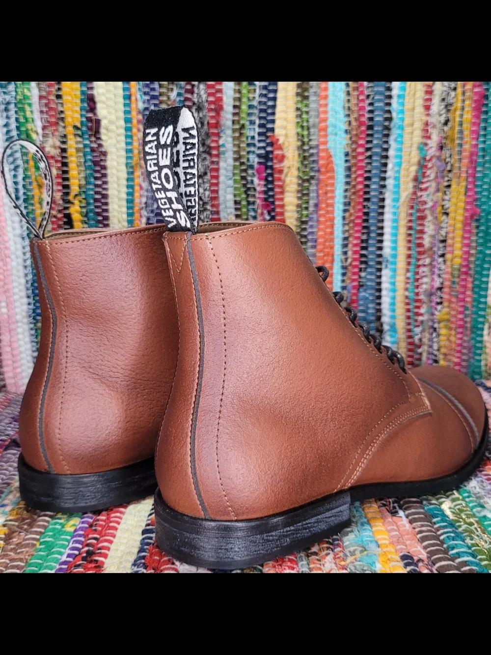 Aubrey Boot in Tan Vegetan Bucky Brand New Womens EU 37  by Vegetarian Shoes